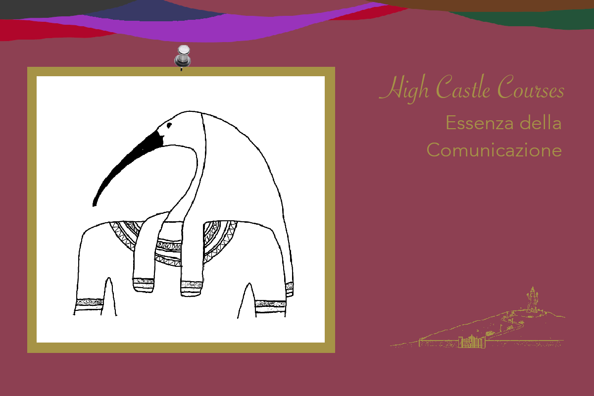 Il disegno del dio Thot, che per gli egizi era il dio della scrittura, scriba di Ra e che ho scelto per rappresentare il corso di comunicazione.