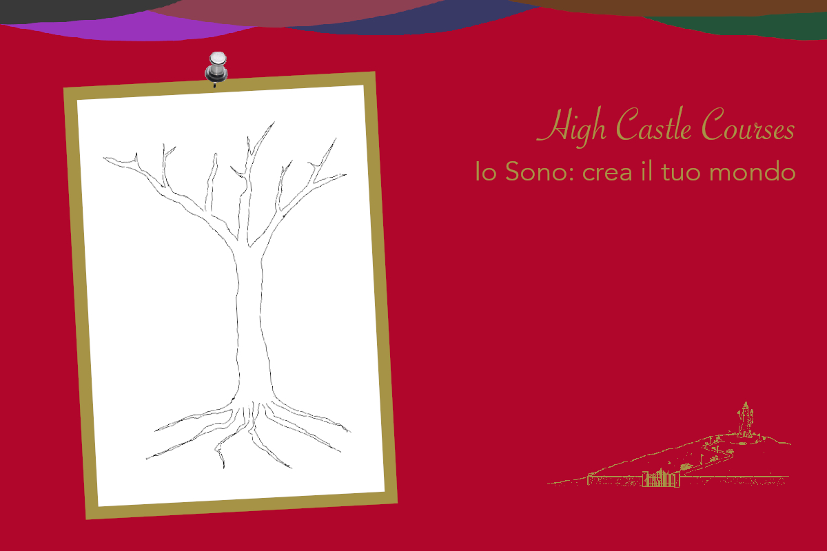 Il disegno dell'albero della vita, che ho scelto come simbolo per il corso che ti insegna a creare il tuo mondo.