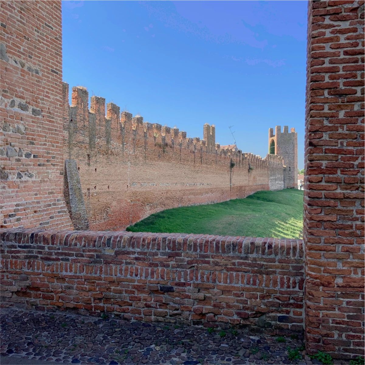 Le mura medievali di Montagnana, edificate dai Carraresi nel 1362.
