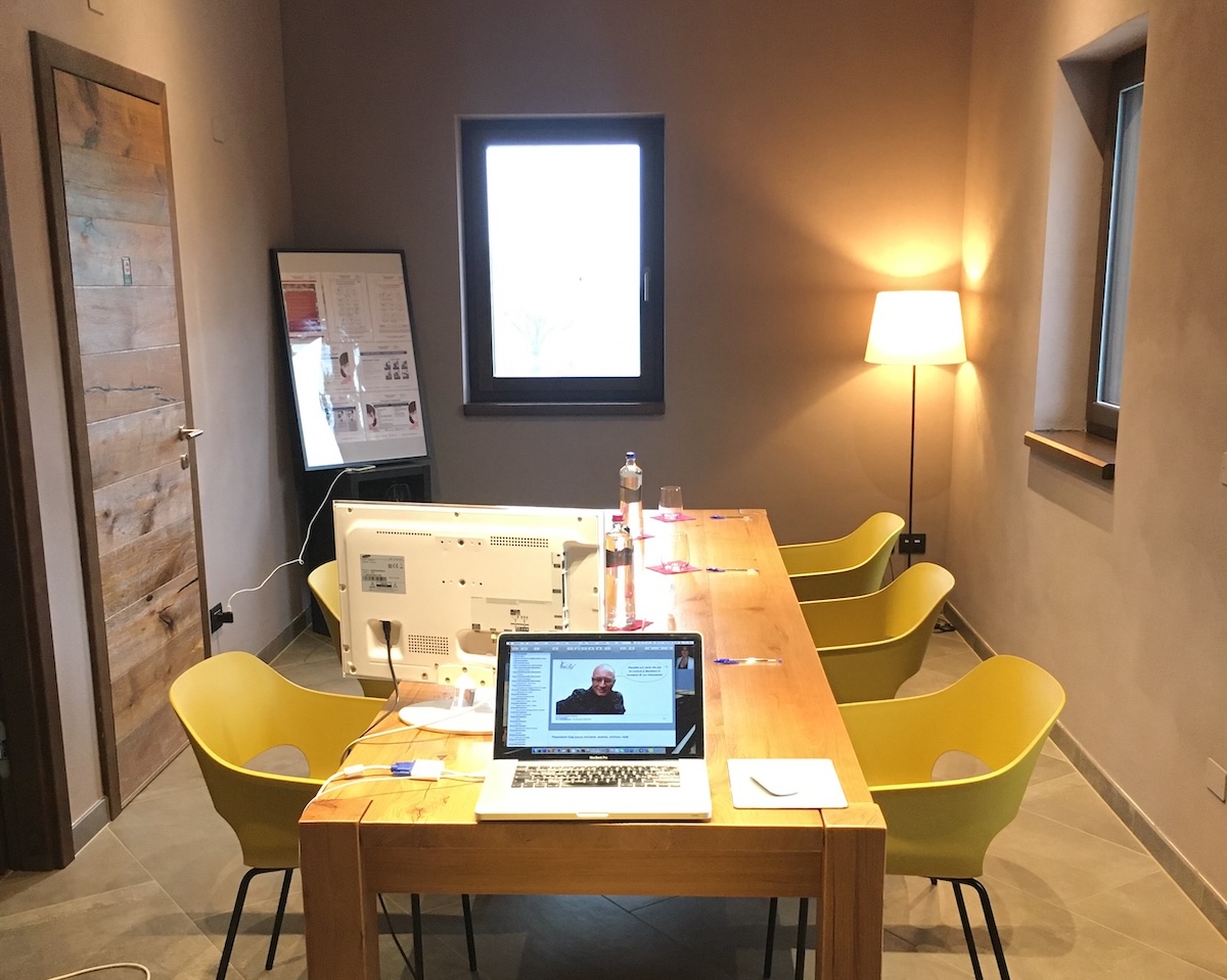 La sala riunioni dove tenni anni fa una consulenza organizzativa e corso di marketing ad una azienda del Friuli.