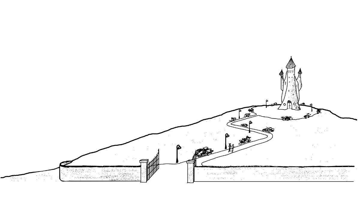 Come ci prepariamo ad un evento o un momento importante, di cambiamento o formazione?Il disegno della salita verso il Castello, rappresenta questo.